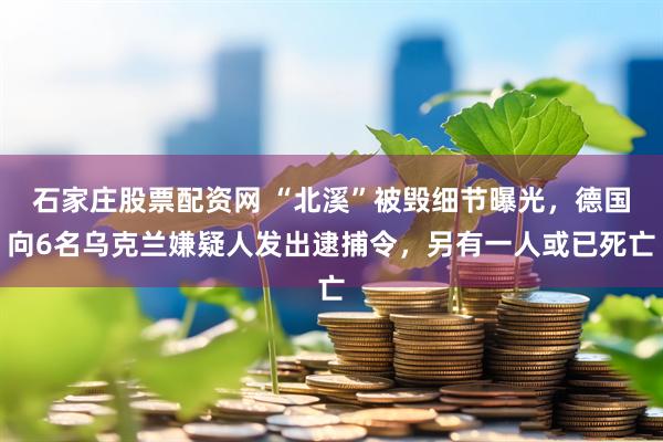 石家庄股票配资网 “北溪”被毁细节曝光，德国向6名乌克兰嫌疑人发出逮捕令，另有一人或已死亡
